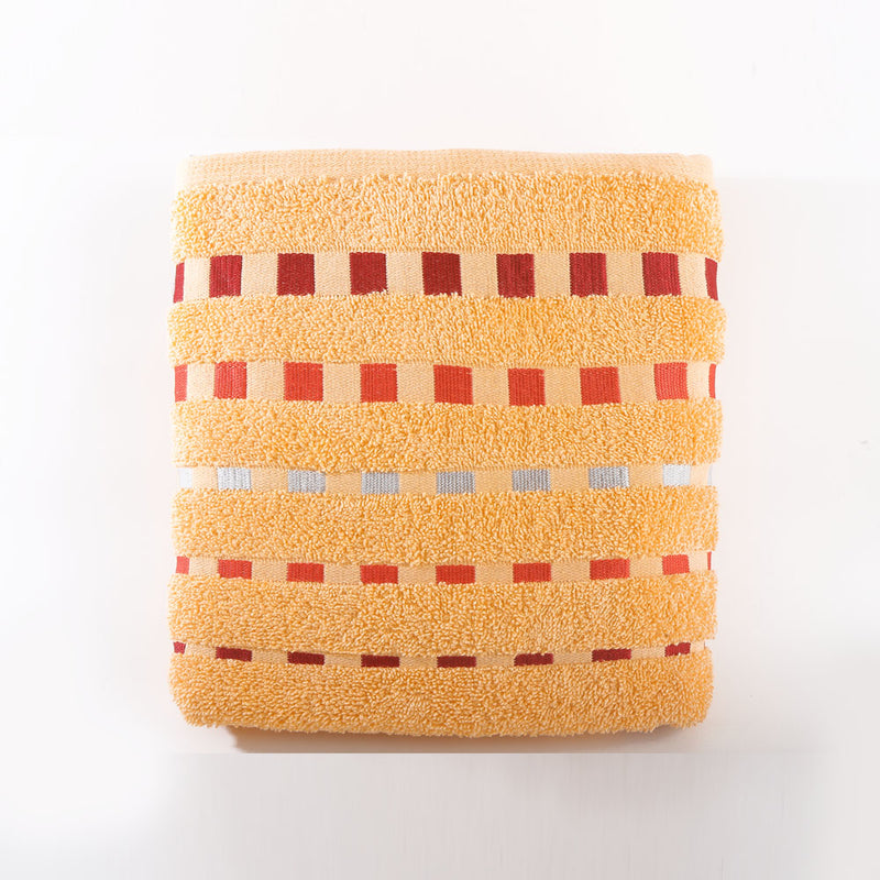 Dots Jacquard Bath Towel 70x140 Peach