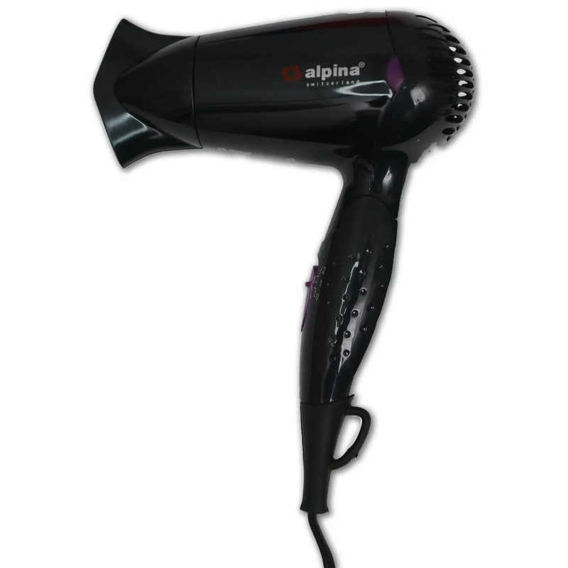 ALPINA SF-3925 TRAVEL HAIR DRYER BLACK