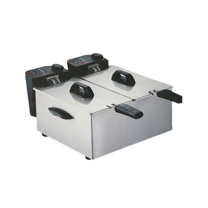 ALPINA SF-4008 SS DOUBLE DEEP FRYER NEW 3.5 Ltr