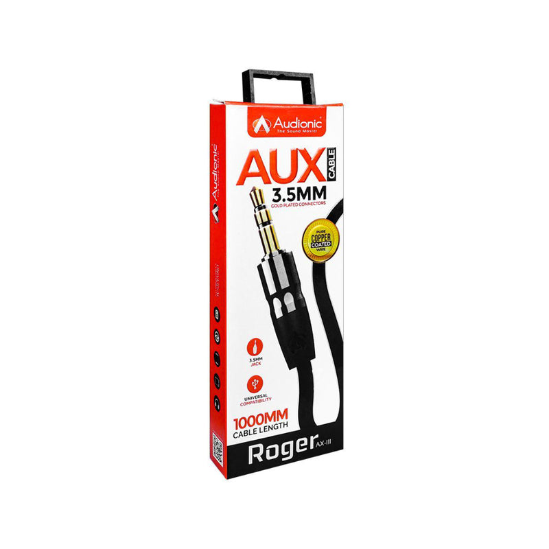 Audionic Roger AX-111 AUX Cable BLACK