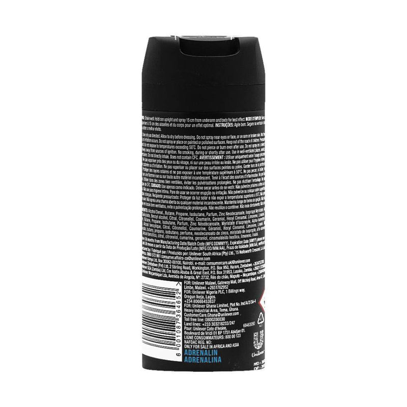 Axe Body Spray Adrenalin 150ml