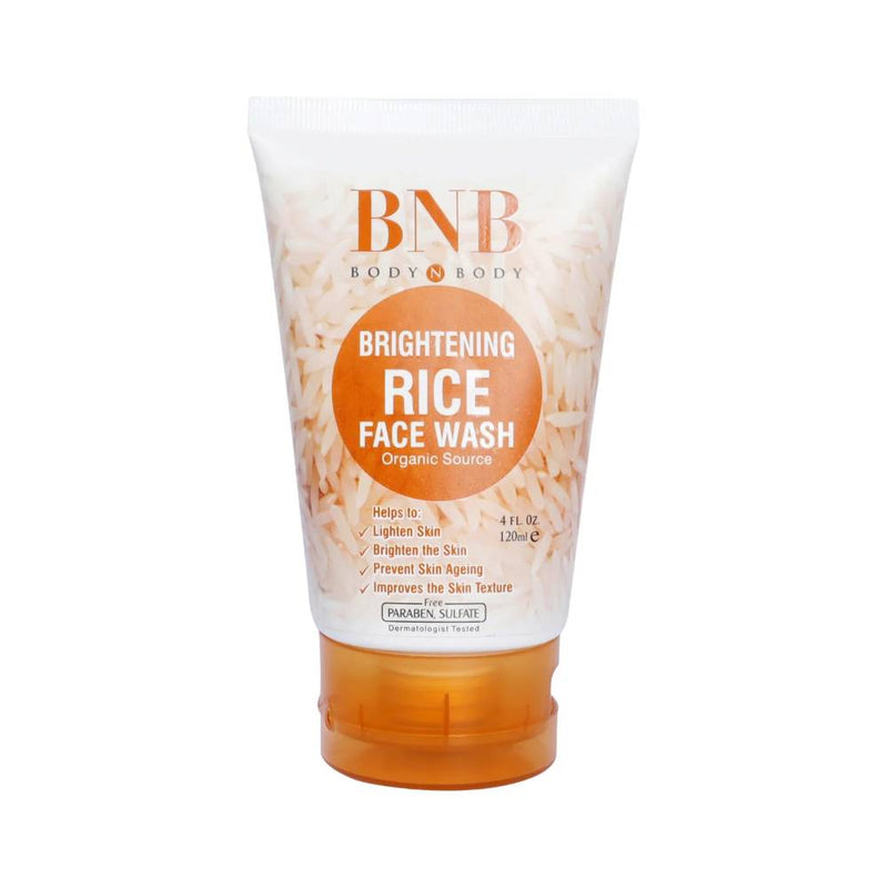 BNB BRIGHTENING RICE FACE WASH 120ML