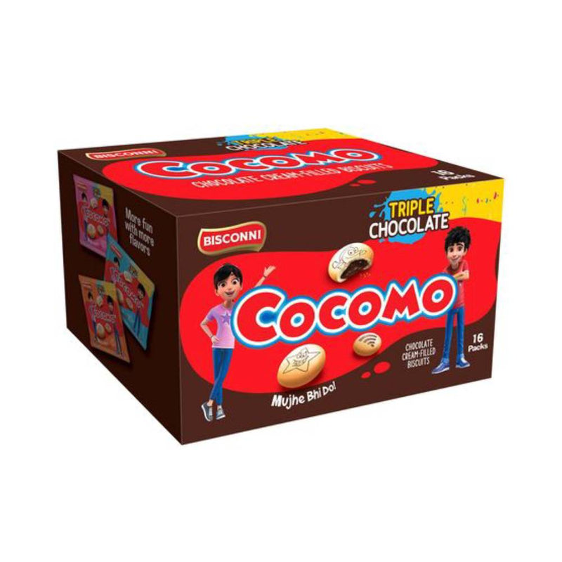 Bisconni Cocomo Triple Chocolate Rs.20 16's Box