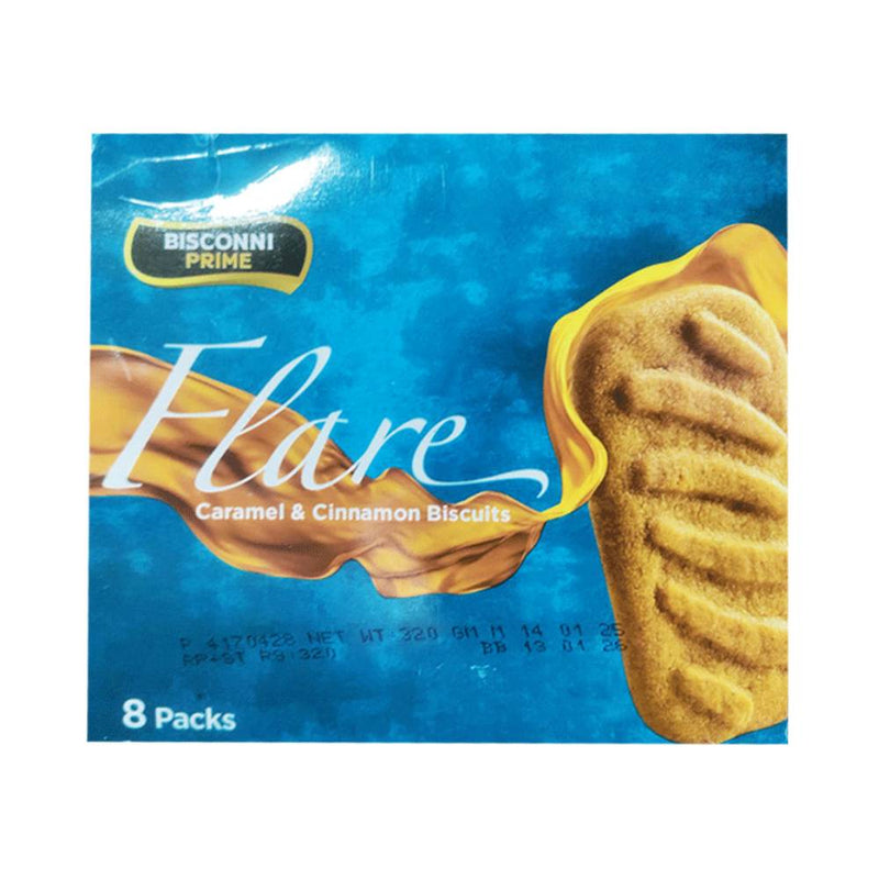 Bisconni Flare Caramel & Cinnamon Biscuit 8's