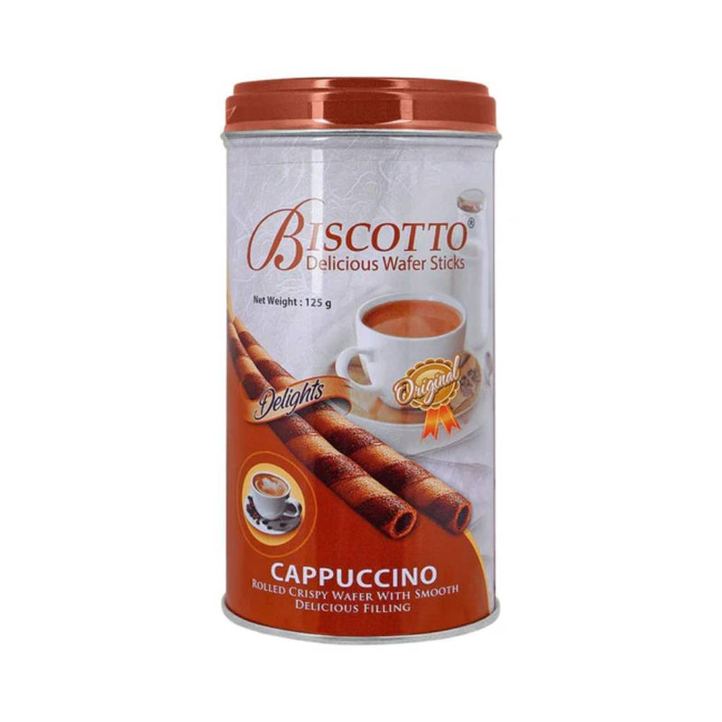Biscotto Cappuccino Waffer Sticks 125gm