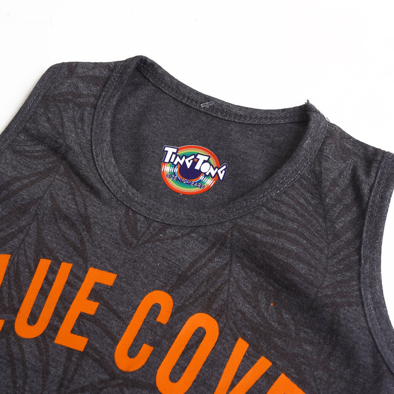 Boys Sando - Grey/Orange (CW17301)