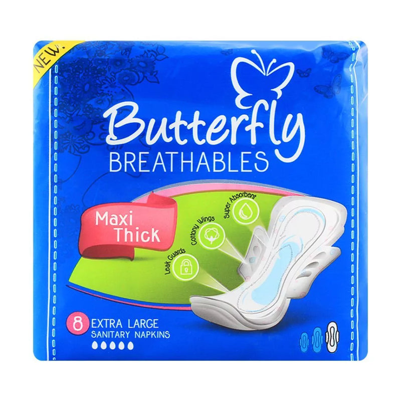 Butterfly Breathables Maxi Thick Extra Long Cottony 8s