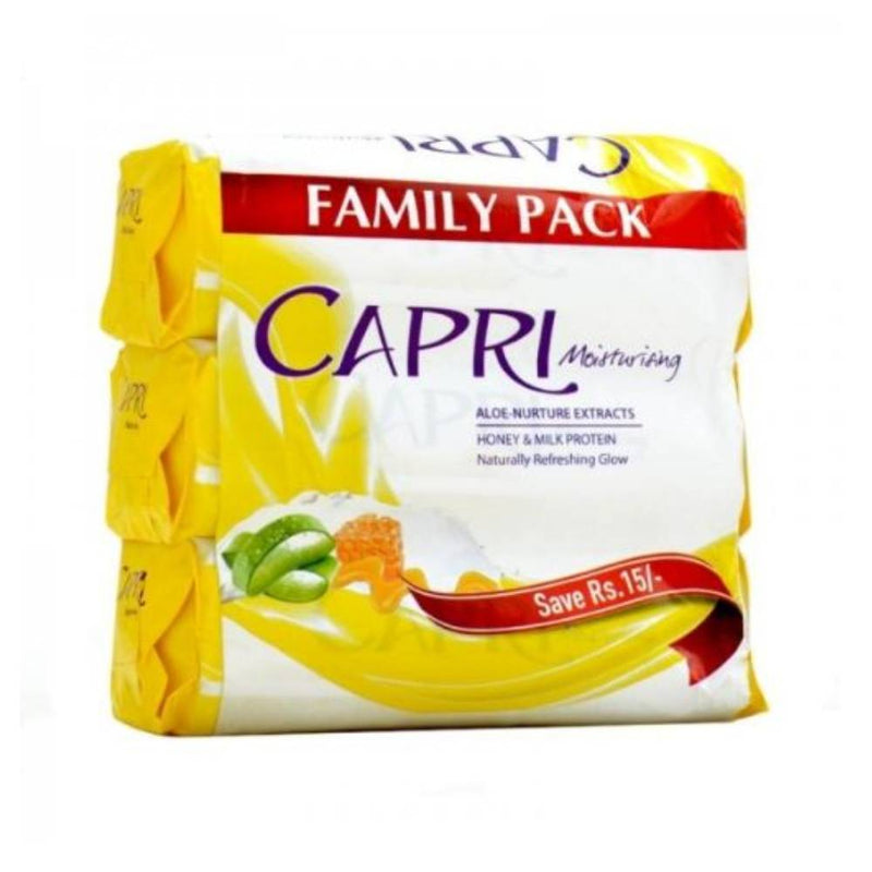 Capri Soap Moisturising Honey & Milk 3x160gm