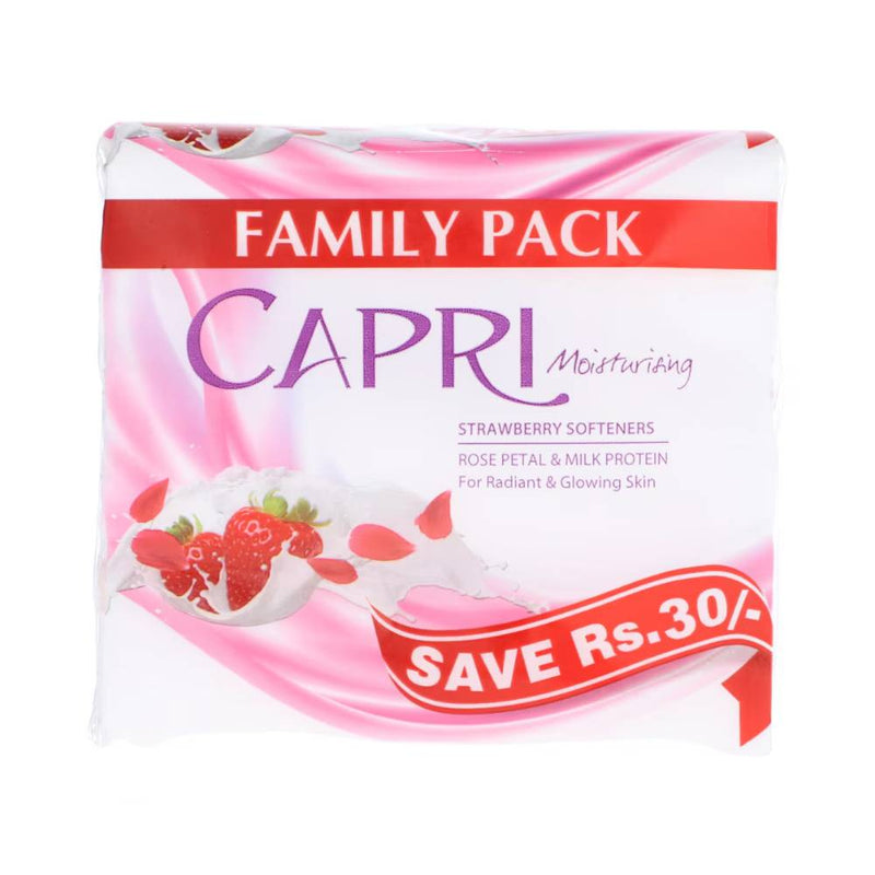 Capri Soap Strawberry Softeners Rose Pink 3x120g