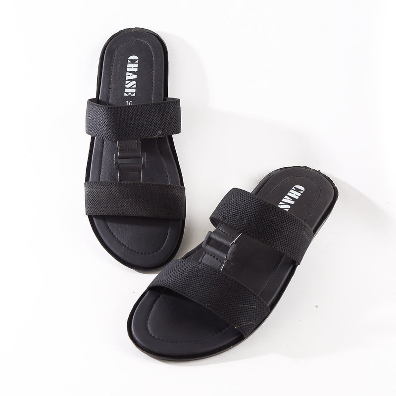 Chase Men's Slippers - Black (FW17901)