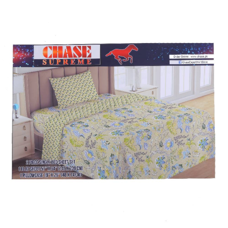Chase Supreme Single Bedsheet Set (Floral Skin)