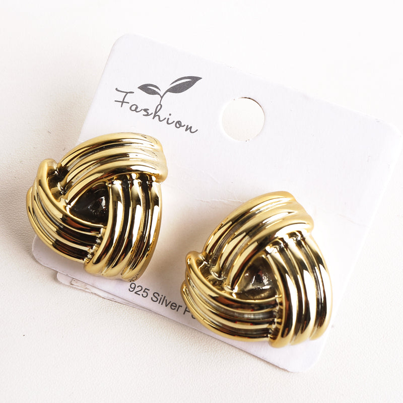 Chunky Knot Design Tops Golden