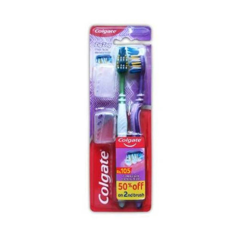 Colgate Tooth Brush Zigzig Medium 2s