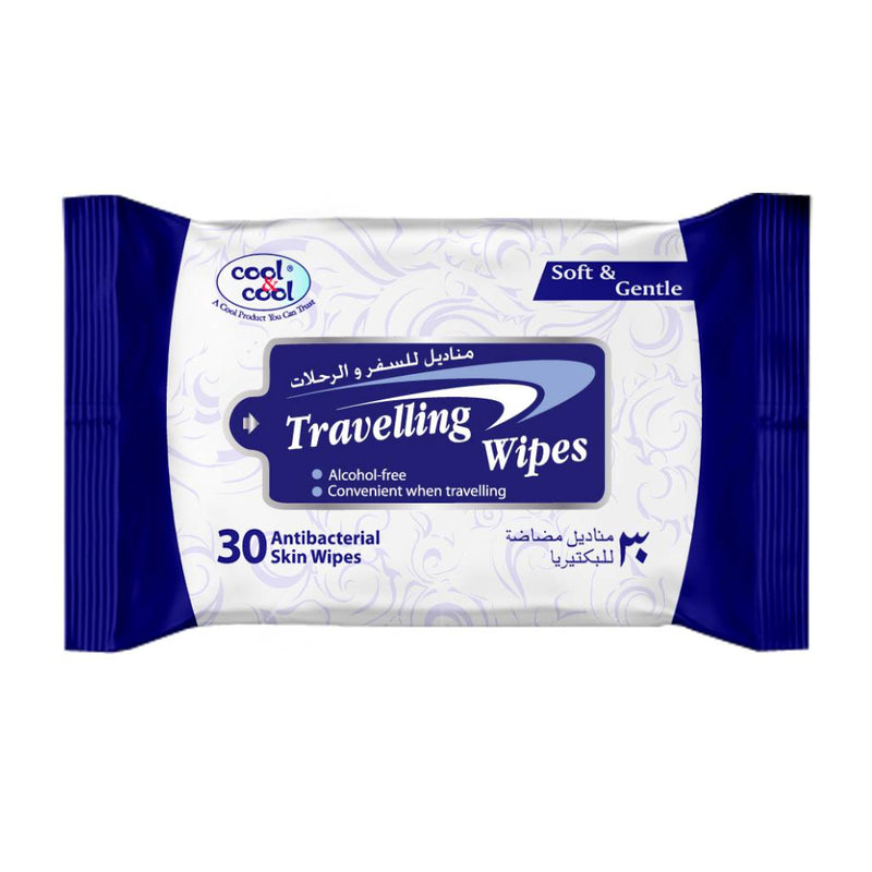 Cool & Cool Travelling Wipes 30s
