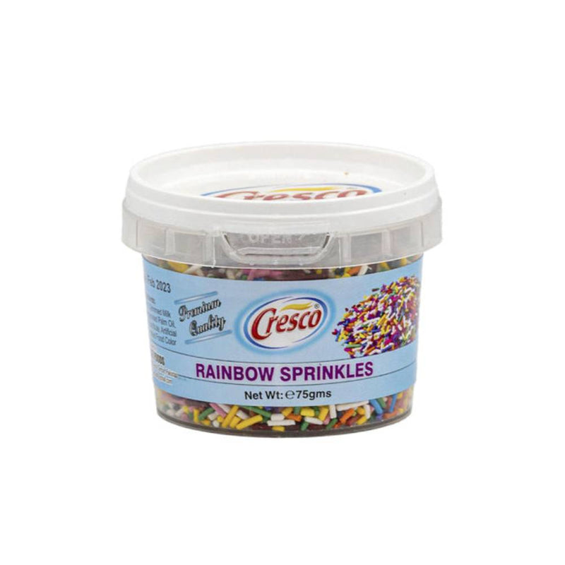 Cresco Rainbow Sprinkle Cake Decor 75g