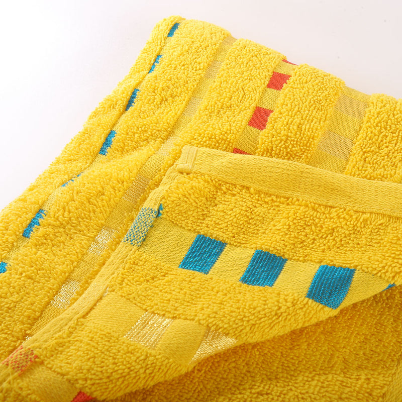 Dots Jacquard Bath Towel 70x140 Yellow
