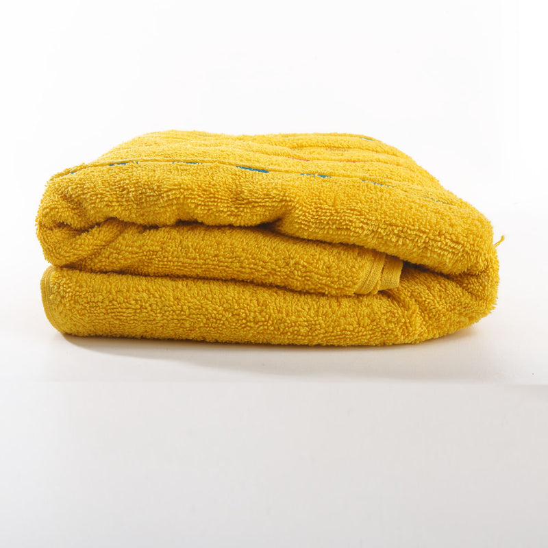 Dots Jacquard Bath Towel 70x140 Yellow