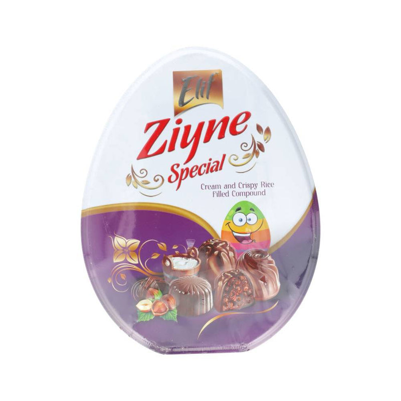 ELIF CHOCOLATE ZIYNE EGG SHAPE TIN