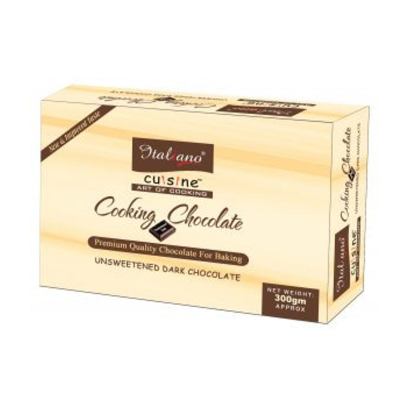 Italiano Cooking Chocolate Unsweetened Dark 300g
