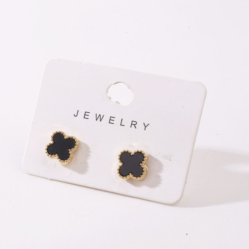 Clover Floral EARRINGS Tops pair