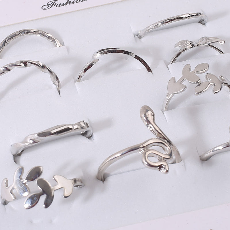 Bohemian Rings Collection – Chic & Trendy Assorted Styles Silver