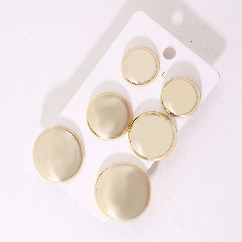 Fashion Bling Round Crystal Stud Earrings for Women