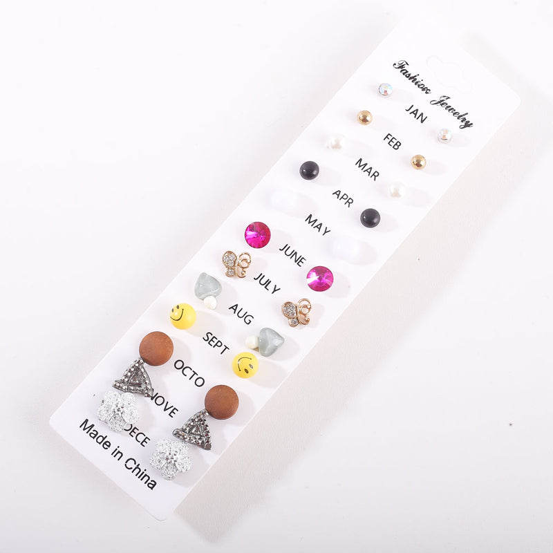 Fashion Trendy Earrings Tops PACK OF 12