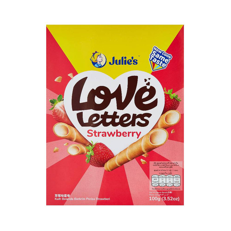Julie'S Love Letters Strawberry 100Gm