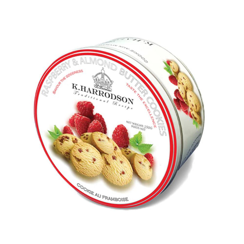 K.Harrodson Traditional Recipe Raspberry & Almond Butter Cookies 400Gm