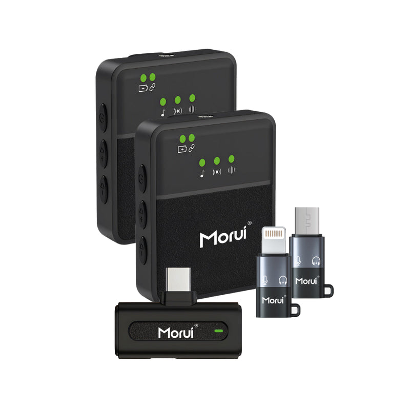 MORUI WIRELESS COLLAR MICROPHONE MG-X8  4IN1