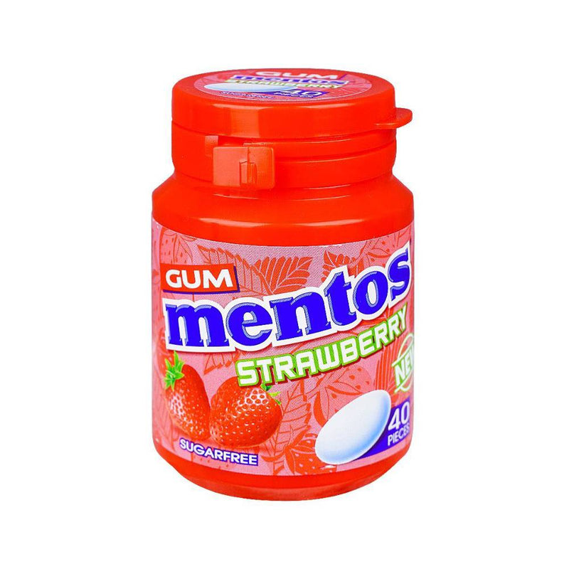 Mentos S/F Strawberry Gum 40s 56g