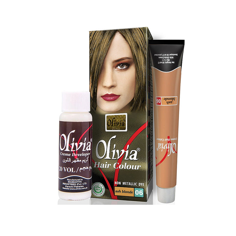 Olivia Hair Color Ash Blonde 06 100ml