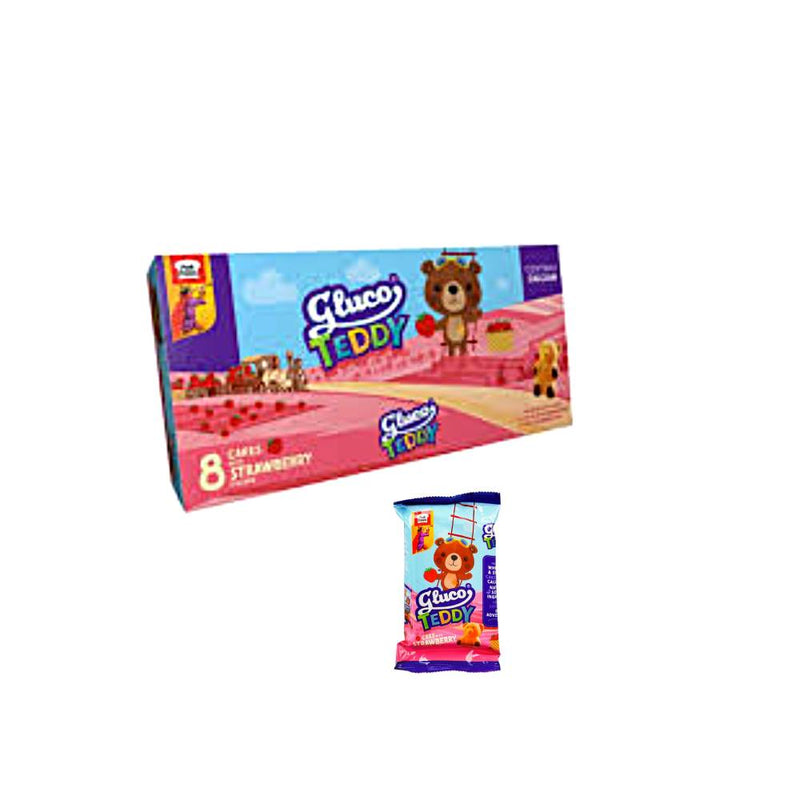 Peek Freans Gluco Teddy Strawberry Cakes 8's