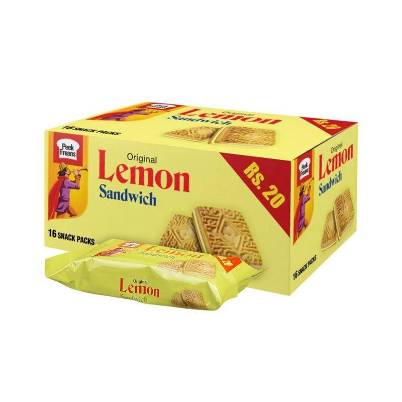 Peek Freans Lemon Sandwich Rs.20 16's S/P Box New