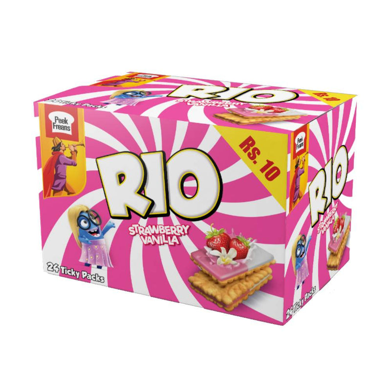 Peek Freans Rio Straw Vanilla Rs.10 24's T/P New