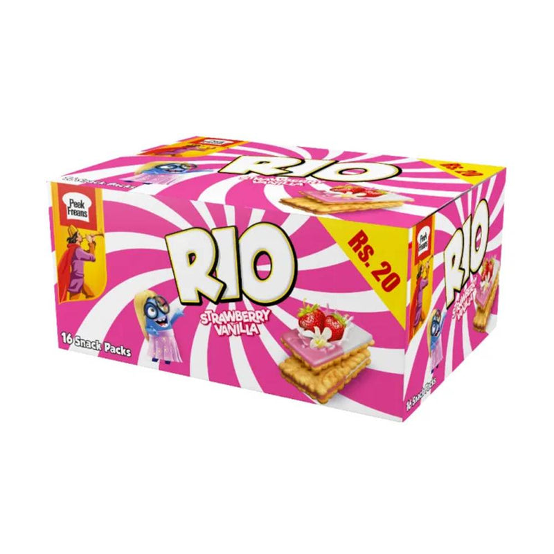 Peek Freans Rio Straw Vanilla Rs.20 16's S/P New