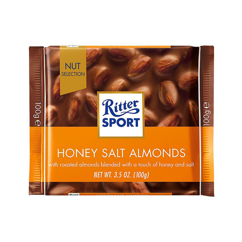 Ritter Sport Honey Salted Almonds 100Gm