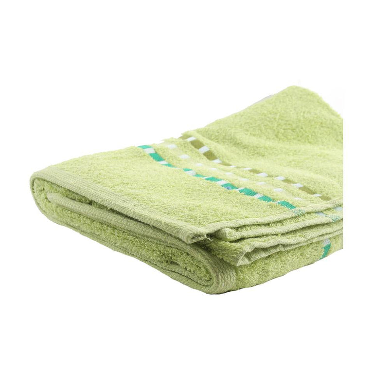 Ryan Color Border Bath Towel 70X140 Lime Green