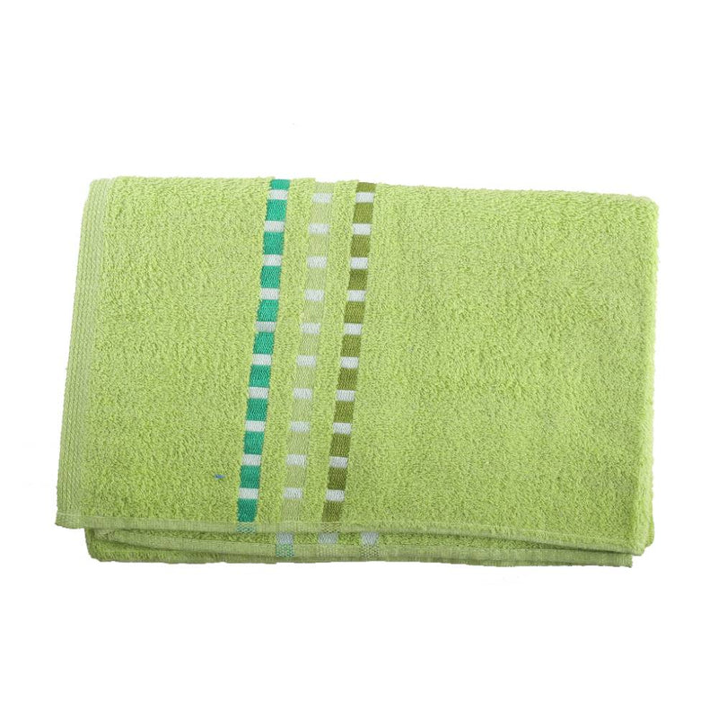 Ryan Color Border Bath Towel 70X140 Lime Green