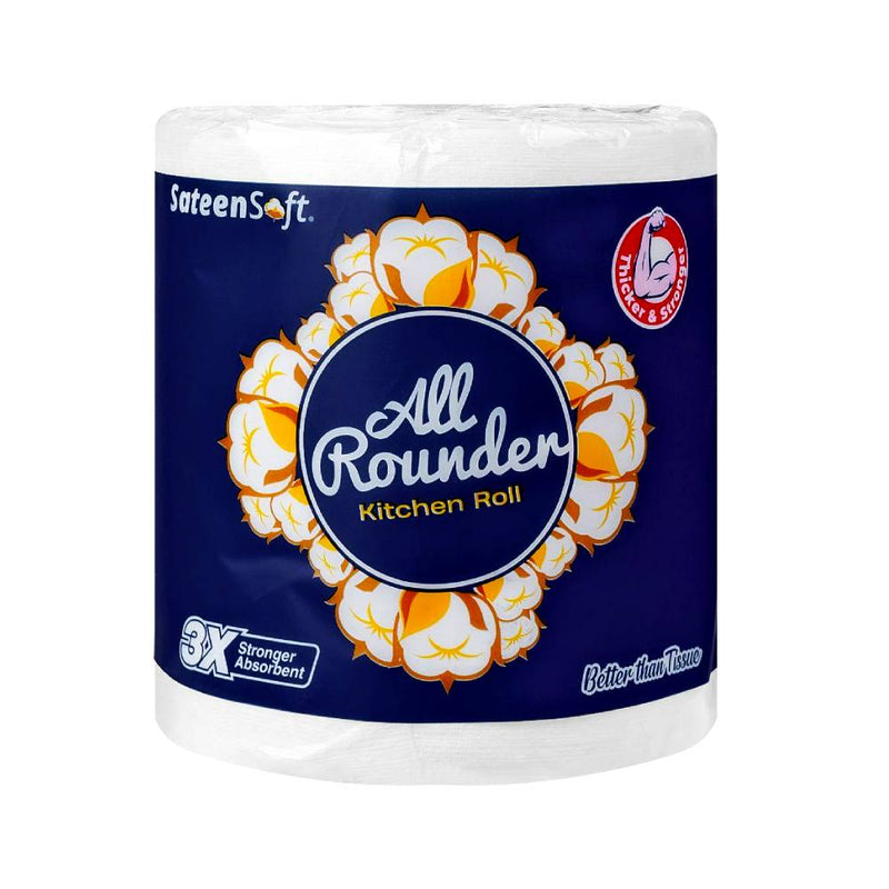 Sateen Soft All Rounder Kicthen Roll Singe Pack Small