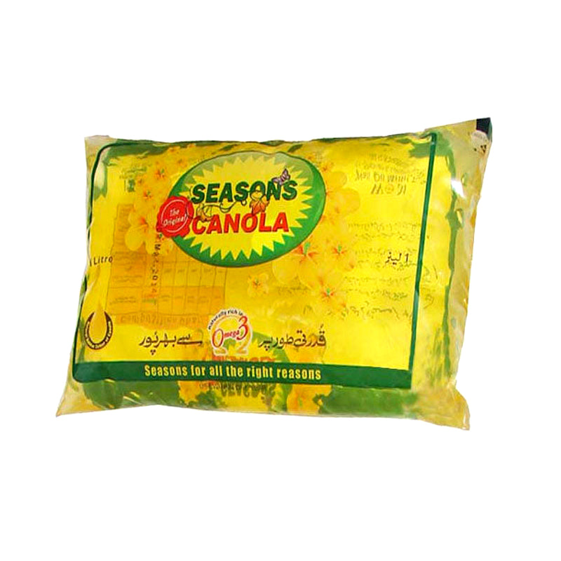 Seasons Canola Oil 1ltr Pouch