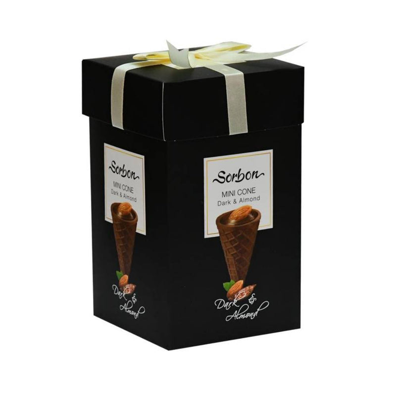 Sorbon Mini Cone Dark & Almond Box 200gm