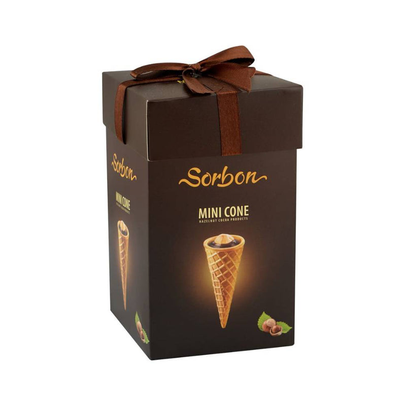 Sorbon Mini Cone Hazelnut Box 200gm