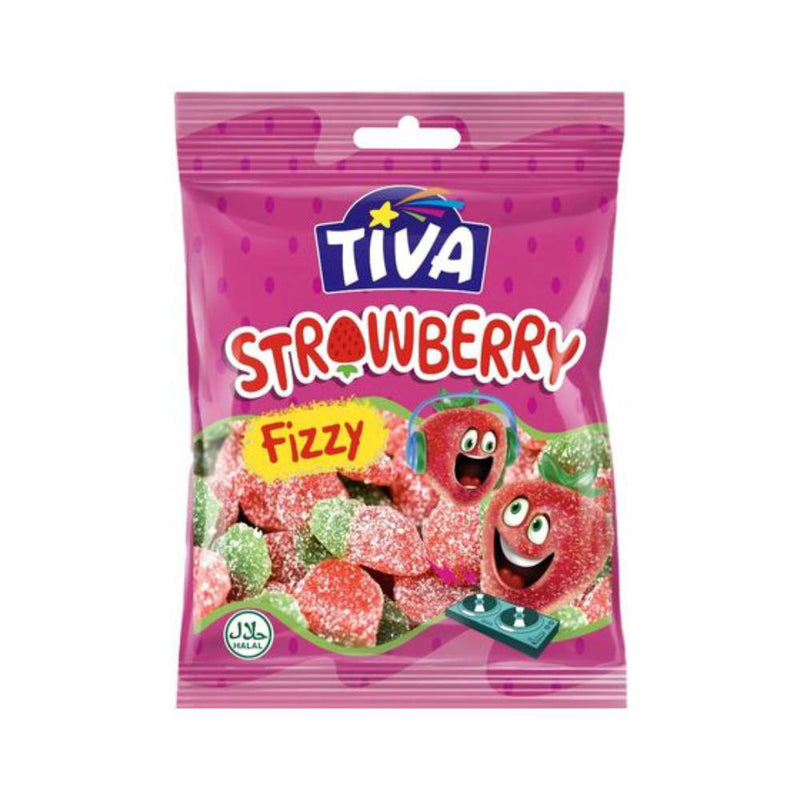 TIVA FIZZY STRAWBERRY JELLY 80G