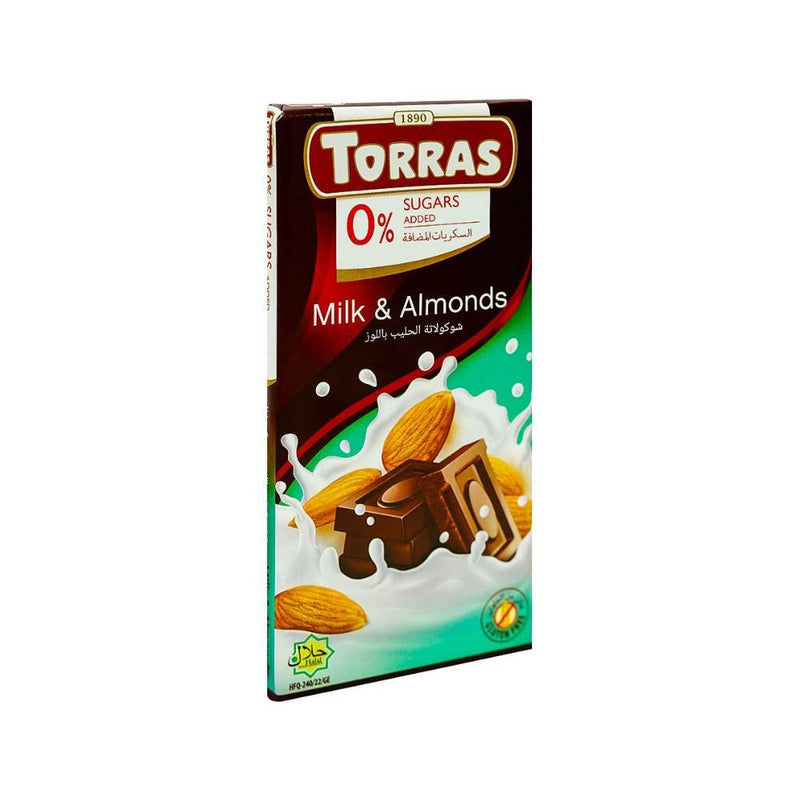 Torras S/F Milk & Almonds 75Gm