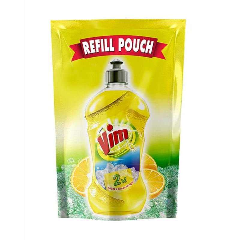 Vim Diswashing Pouch 750ml Refill Pouch