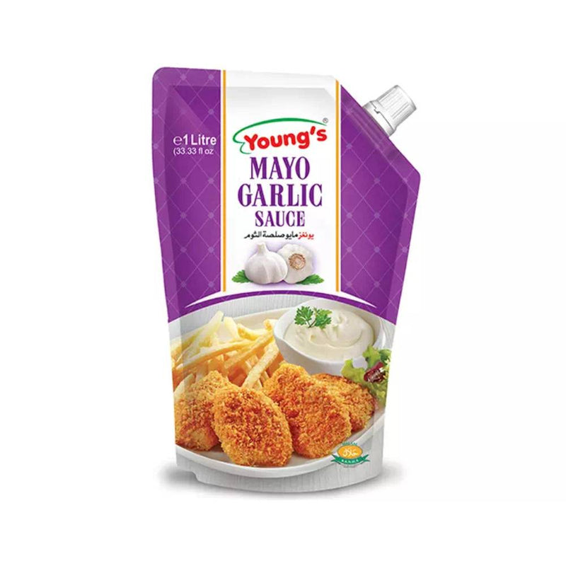 Young's Mayo Garlic Sauce 1Ltr