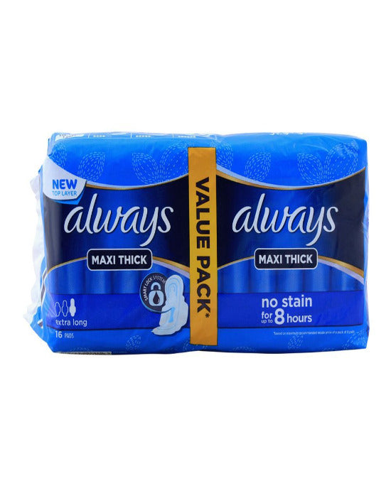 Always Maxi Thick Extra Long 16s Value Pack (0697)
