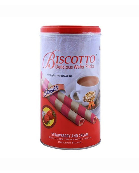 Biscotto Strawberry Waffer Sticks Tin 370g