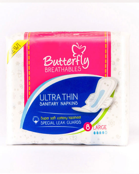 Butterfly Ultra Thin Super Soft Cottony Large 8s